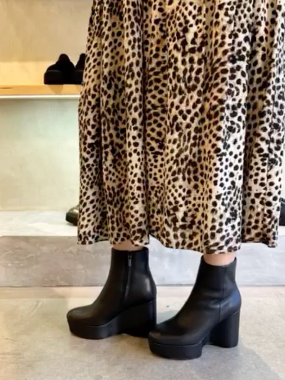 Clergerie Beatrice Platform Wedge Ankle Boots - Picture 6 of 8